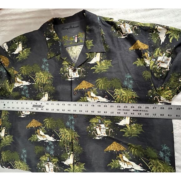 Tommy Bahama Mens X Mas Hawaiian Silk XXL Short Sleeve Limited Edition - Picture 6 of 7